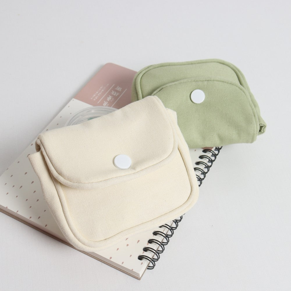 Small Canvas Cloth Portable Pocket Makeup Coin Purses