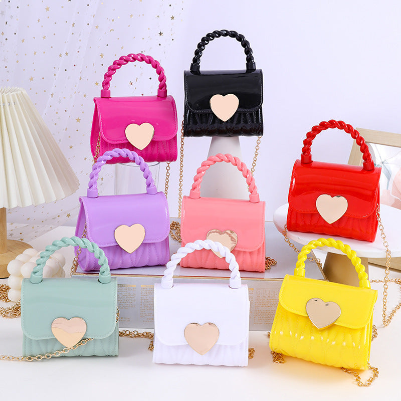 Children's Fashion Jelly Cute Little Chain Children's Shoulder Bags