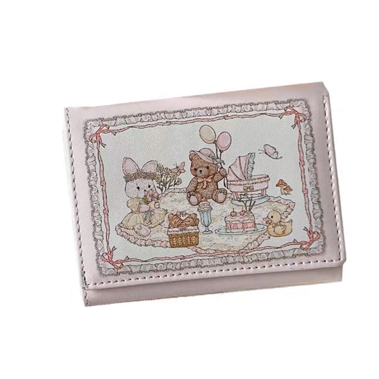 Spring Picnic Series Rabbits Bears Cute Coin Purses