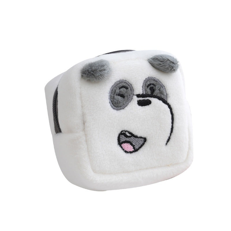 Earphone Three-dimensional Cartoon Bear Storage Data Coin Purses