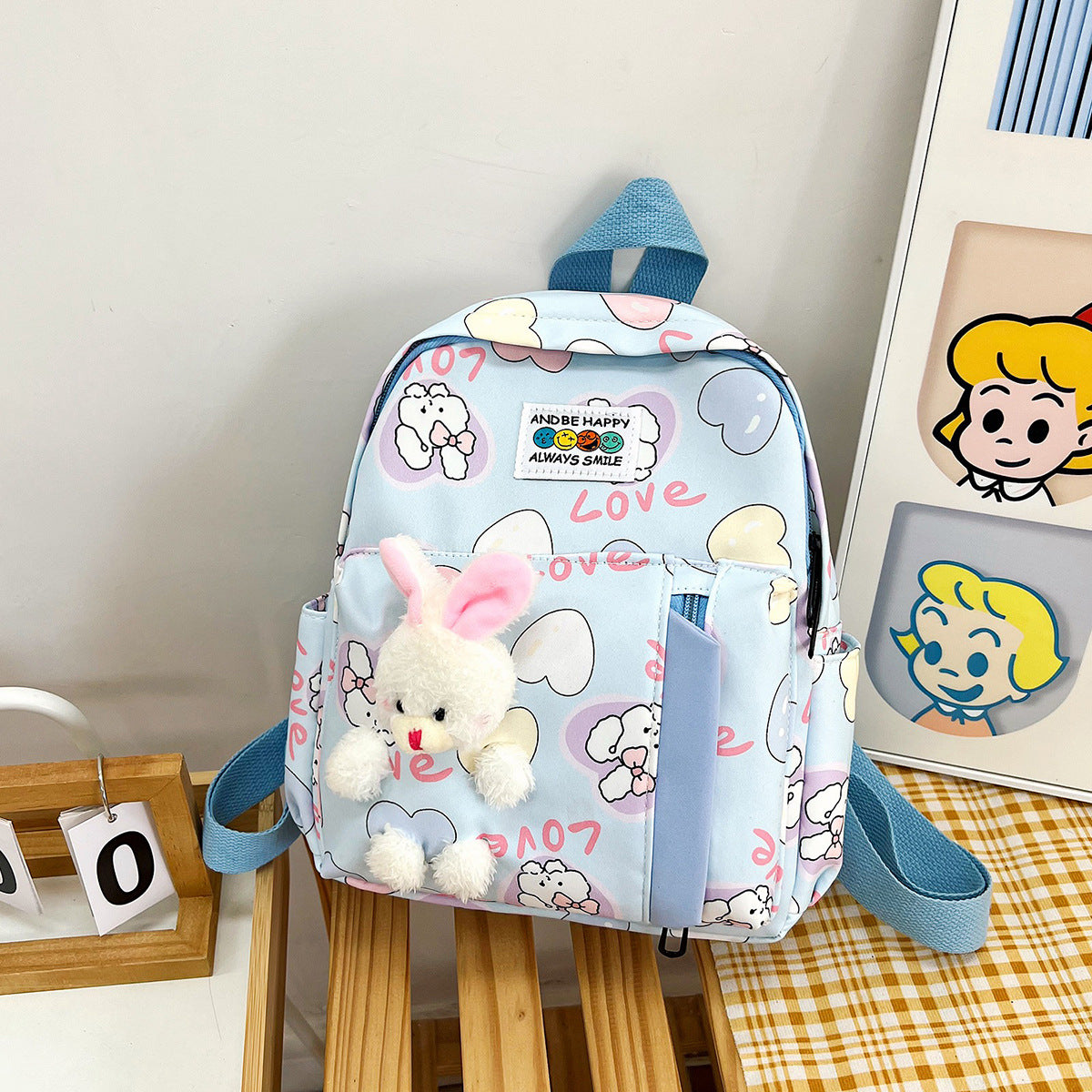 Children's Cute Cartoon Printed Boys Going Out Children's Backpacks