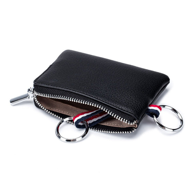 Men's Genuine Leather Small Simple Portable Mini Purses