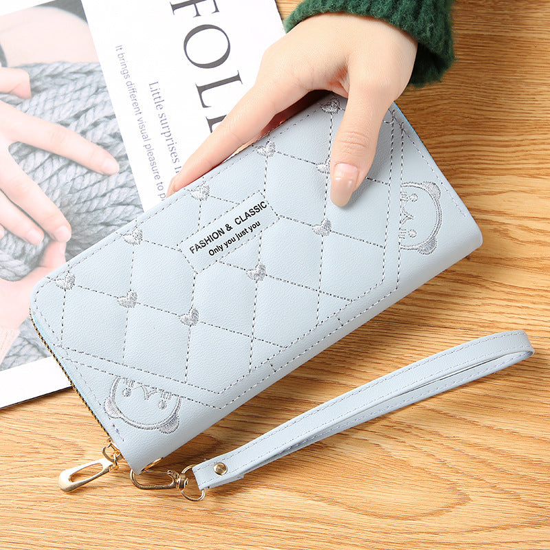 Women's Long Fashion Single Large Capacity Zipper Ladies Wallets