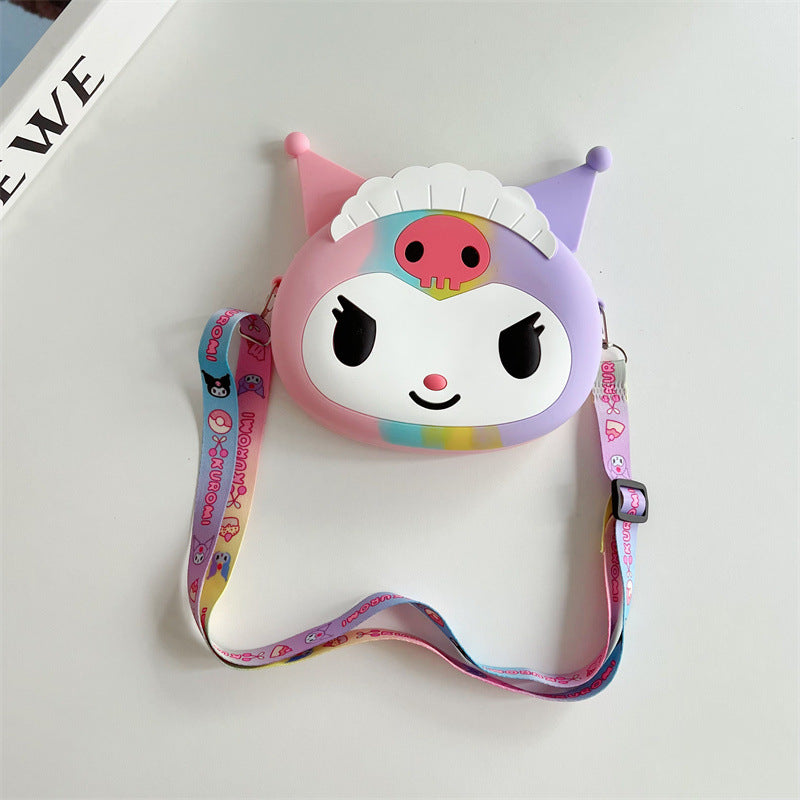 Children's Clow Cartoon Fashion Trend Play Silicone Coin Purses