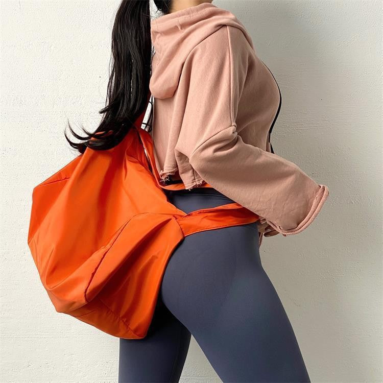 Yoga Solid Color Can Add Fitness Travel Bags