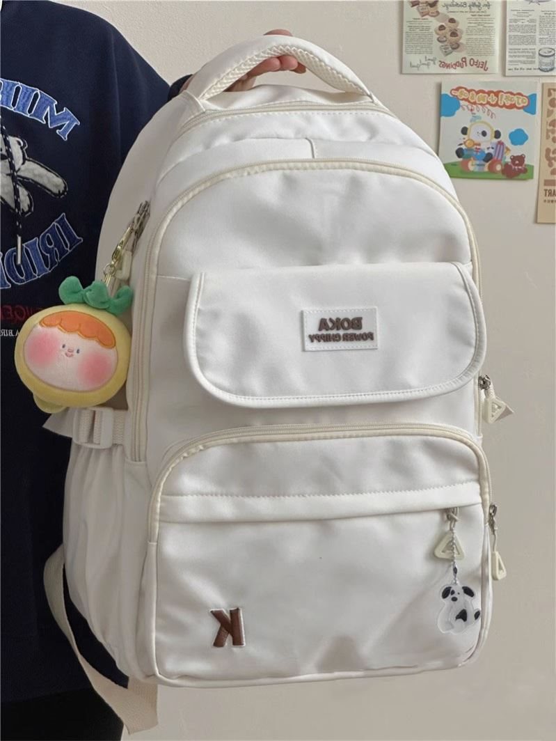 Style Milk Yellow Junior High Large Backpacks