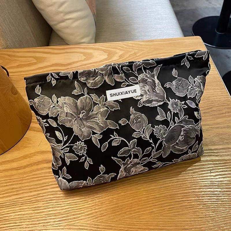 Large Capacity Portable Fresh Small Floral Cosmetic Bags