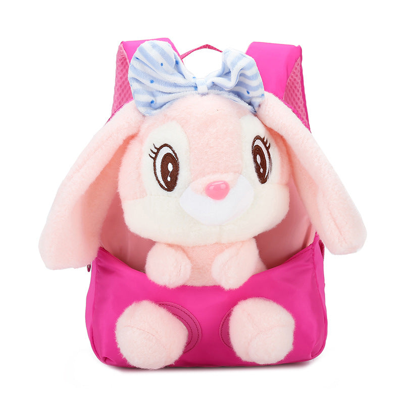 Children's Cute Rabbit Doll Creative Printing Children's Backpacks