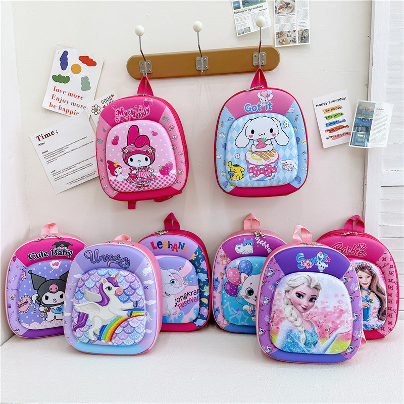 Children's Boys Cartoon Hard Shell Small Class Kindergarten School Bags