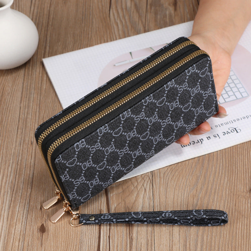 Women's Long Clutch Mobile Multifunctional Zipper Ladies Wallets