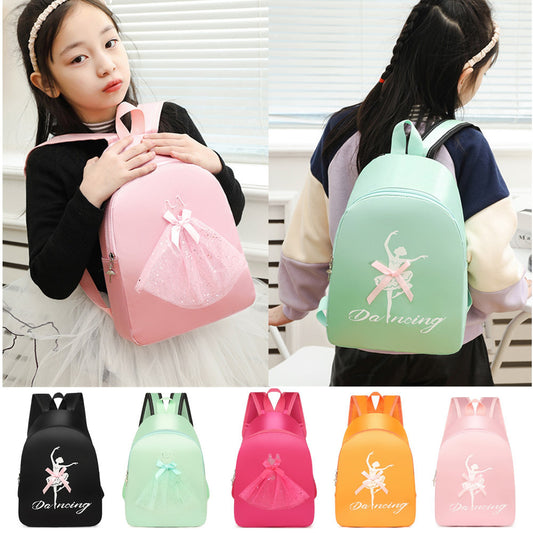 Children's Dance Double Latin Ballet Pink Cute Children's Backpacks