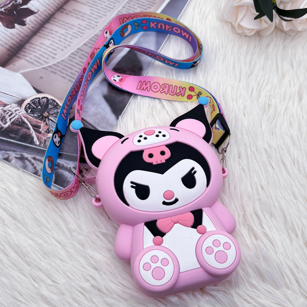 Children's Cartoon Silicone Cute Out Mini Storage Coin Purses