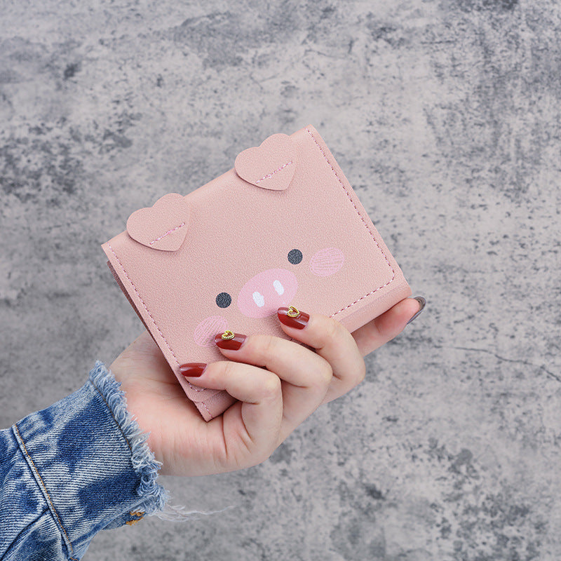 Women's Cute Piglet Small Mini Version Coin Purses