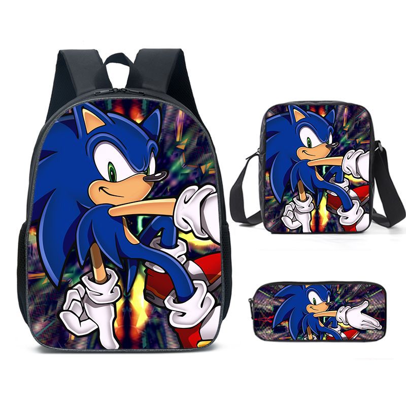 Classy Unique Charming Sonic Cartoon Primary Elementary School Students' Schoolbags