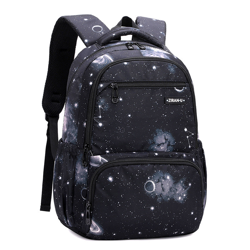 Natural Fish Fashion Boys Grade Printing Backpacks