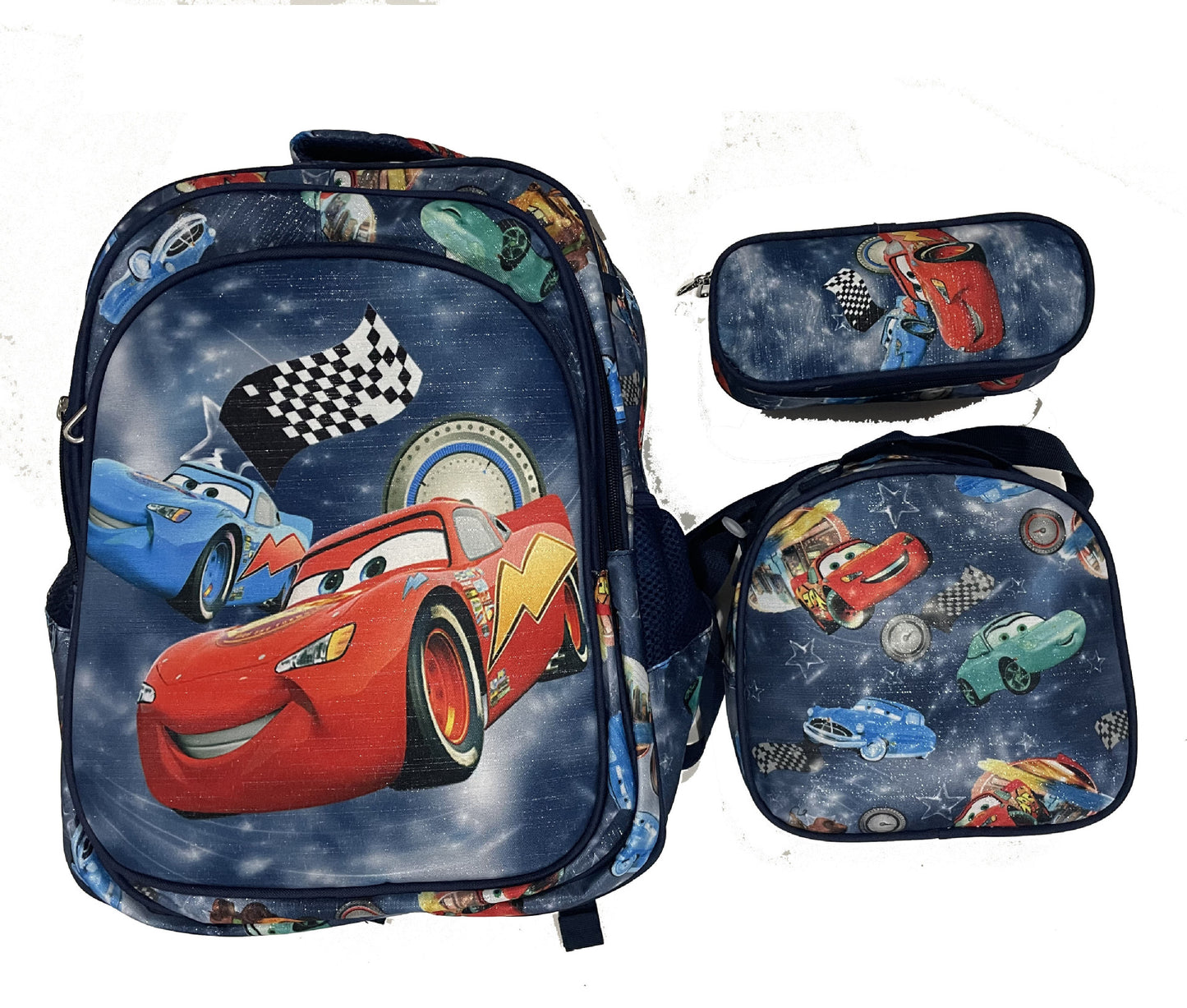 Children's With Light Cartoon Six-wheel Two-wheel Ladder Elementary School Students' Schoolbags