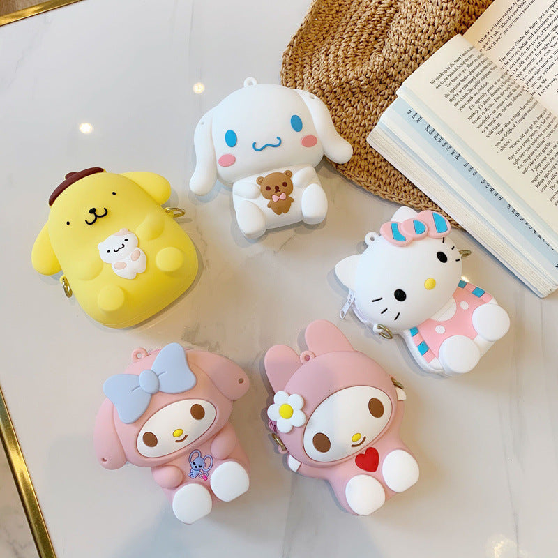 Stall Cartoon Silicone Soft Western Style Coin Purses