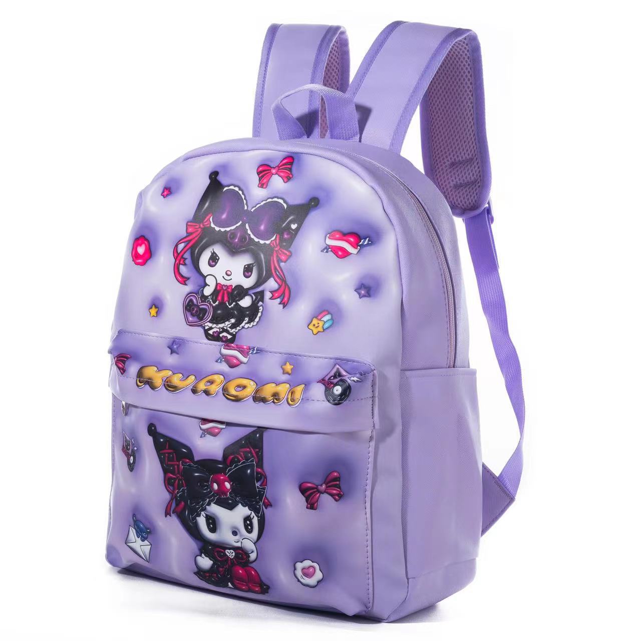 Children's Three-dimensional Melody Cinnamon Dogskin Leather Waterproof Elementary School Students' Schoolbags