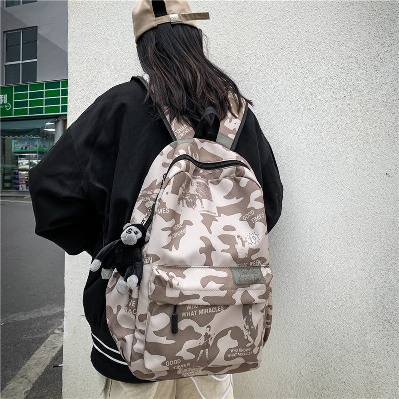 Female Iti Printing Korean Style Fashion Backpacks