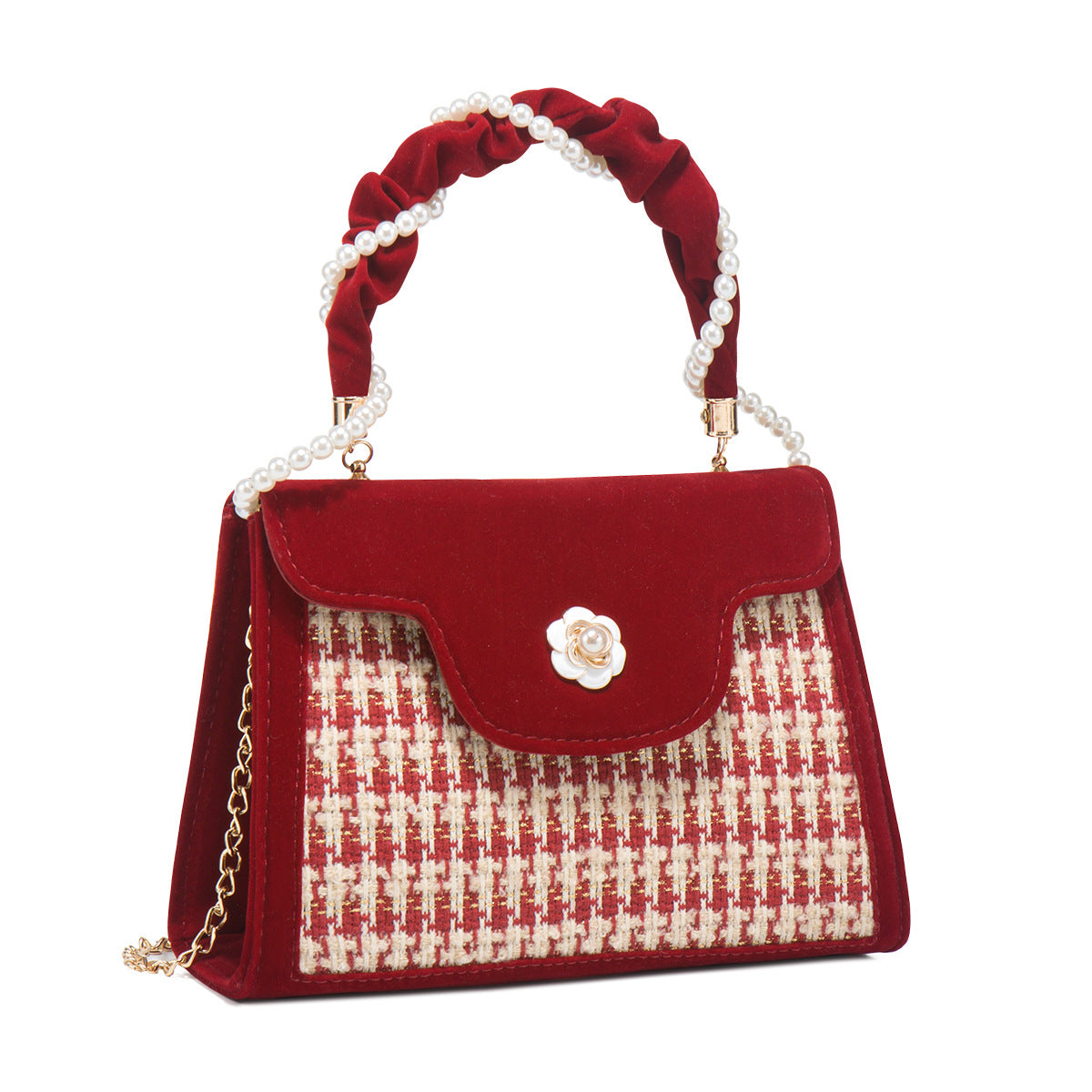 Women's Wedding Bridal High-grade Elegant Red Niche Bags