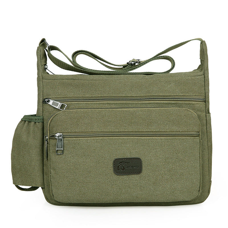 Men's Cool Canvas Korean Business Small Men's Shoulder Bags