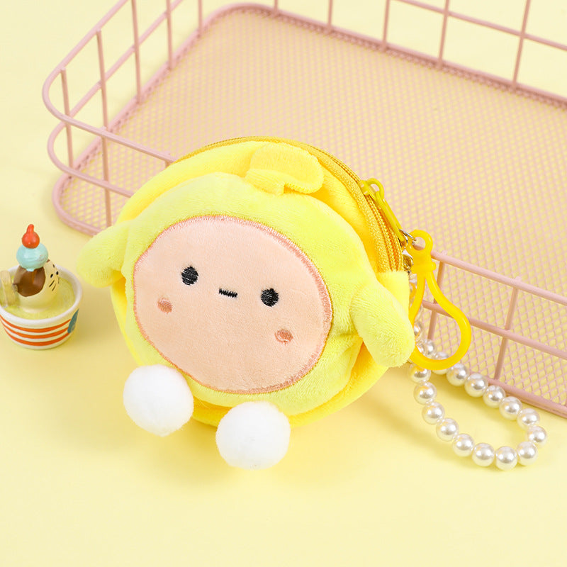 Cartoon Egg Cute Small Pendant Prize Coin Purses