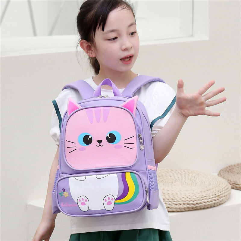 Children's Cute Cartoon Male Female Western Style Children's Backpacks