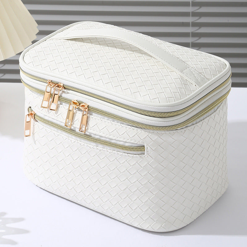 Double Layer Good-looking Portable Large Capacity Cosmetic Bags