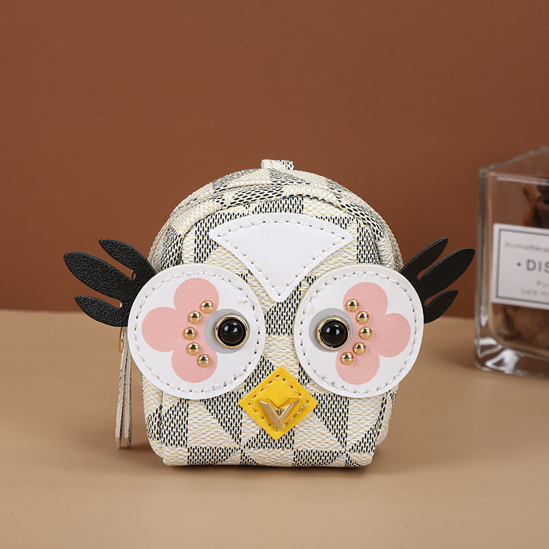 New Glamorous Versatile Cool Owl Headset Coin Purses