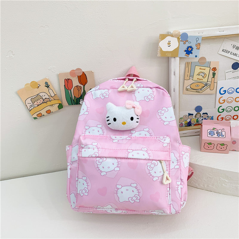 Children's Creative Cartoon Printed Canvas Cute Children's Backpacks