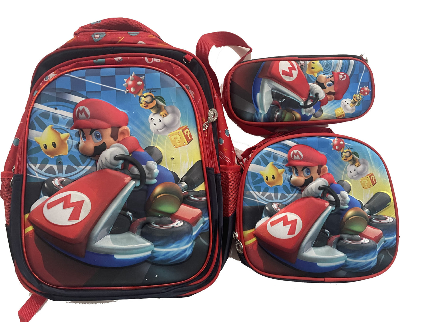 Children's With Light Cartoon Six-wheel Two-wheel Ladder Elementary School Students' Schoolbags