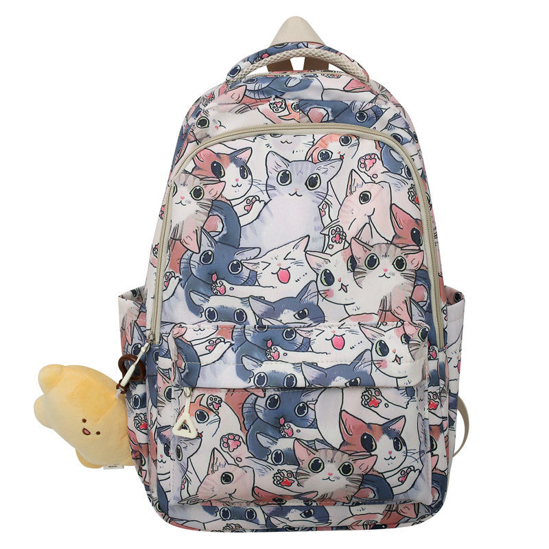 Women's Style For Junior Cute Cat Print Backpacks