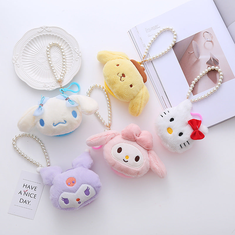 Cute Plush Stereo Zipper Mini Storage Coin Purses