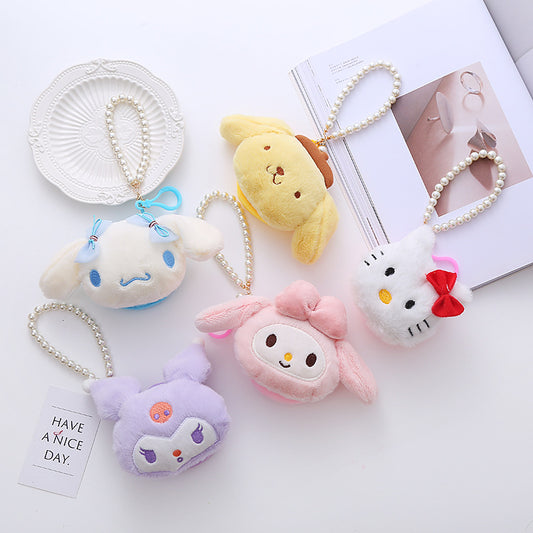 Cute Plush Stereo Zipper Mini Storage Coin Purses