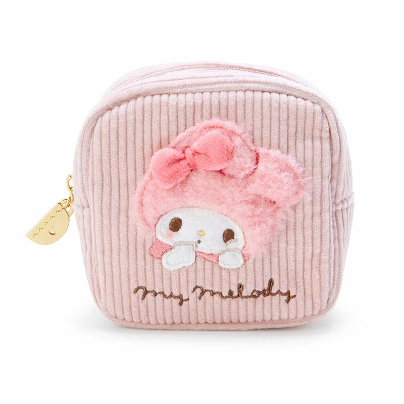 Cute Clow Corduroy Embroidery Small Change Cosmetic Bags