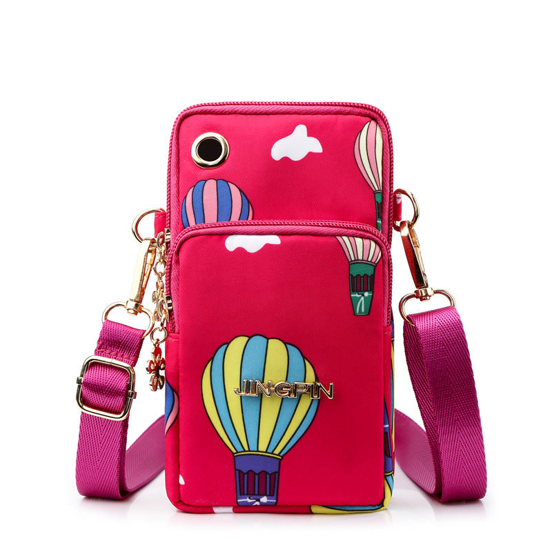 Women's Mobile Mini Summer Single Canvas Vertical Phone Bags