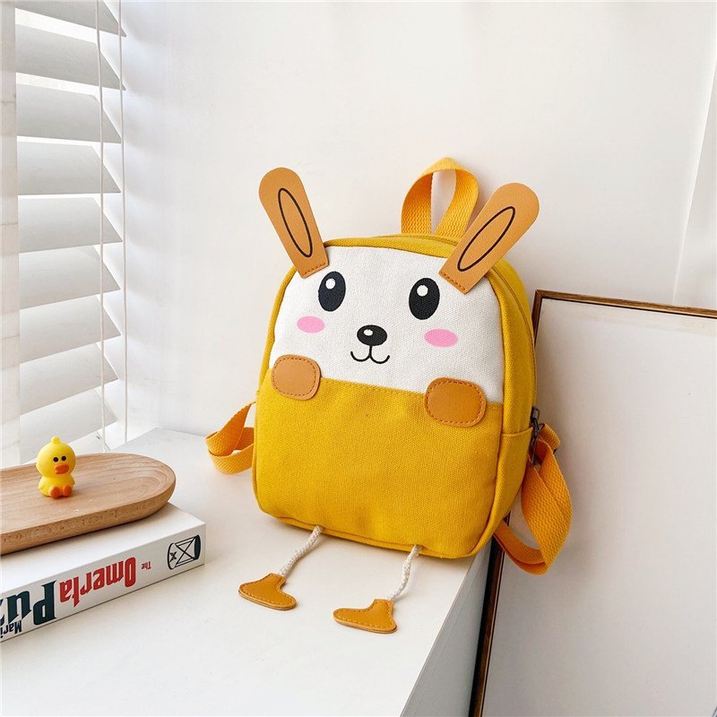 Children's Durable Boys Canvas Cartoon Cute Bags