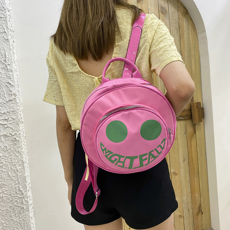 Niche Wild Small Round Cute Personalized Backpacks