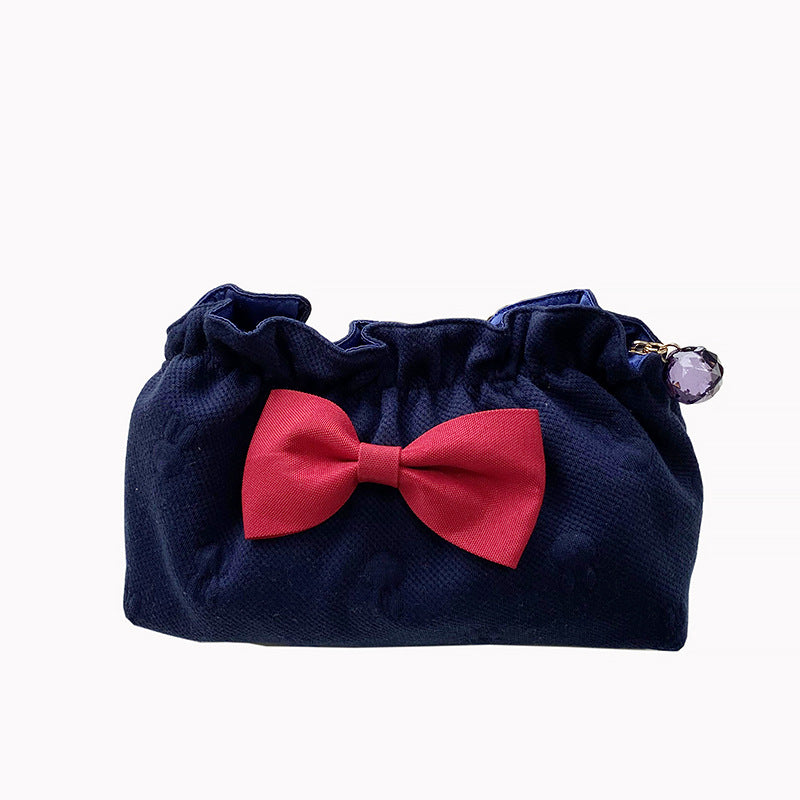 New Versatile Bow Wind Portable Clutch Cosmetic Bags