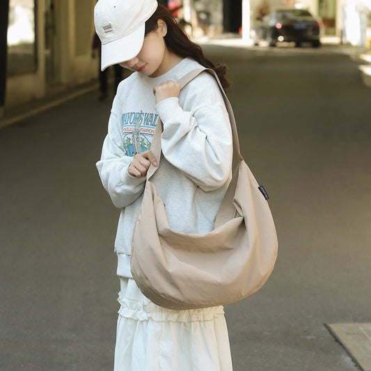 Sacs de voyage en nylon de couleur unie fourre-tout de grande capacité pour femmes