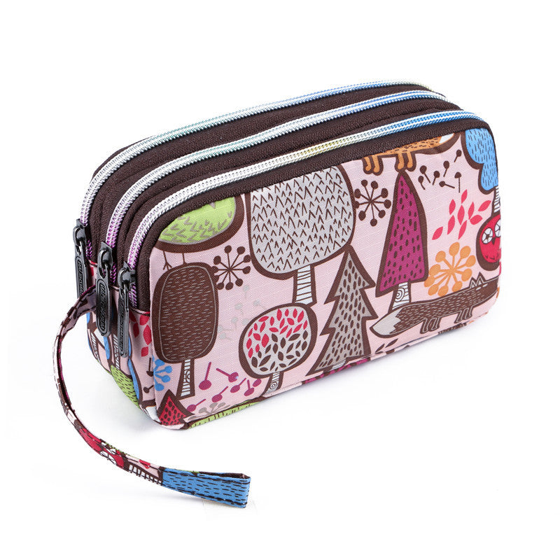 Women's Korean Printed Mobile Running Cloth Coin Purses