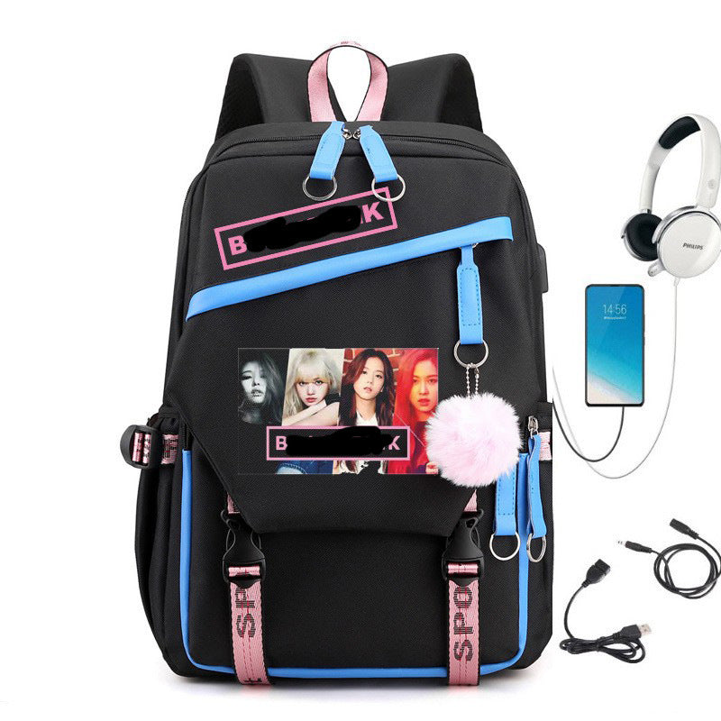 Park Kim Starry Sky Korean Style Backpacks