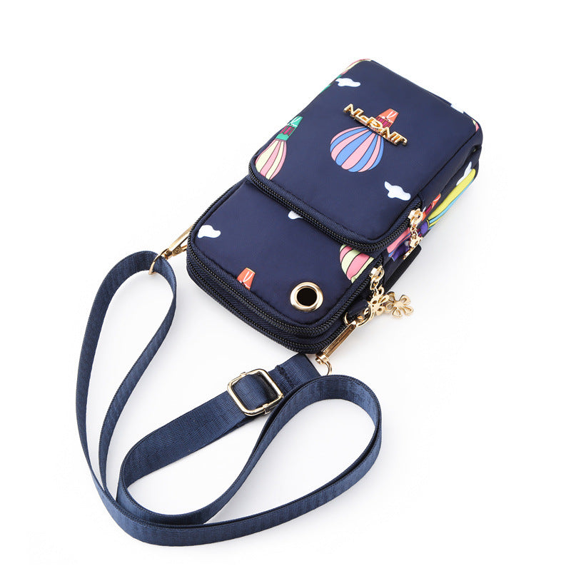 Women's Mobile Mini Summer Single Canvas Vertical Phone Bags