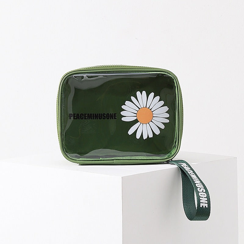 Little Daisy Portable Clear Wash Waterproof Cosmetic Bags