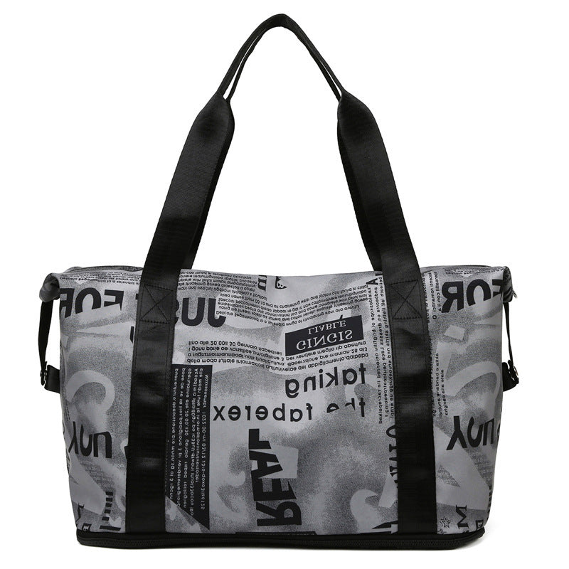 Fashion Trend Retro Alphabet Folding Scalable Travel Bags