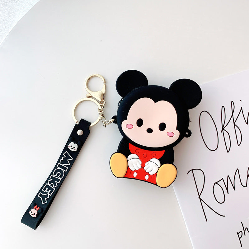 Dessin animé Mickey Minnie Silicone Couple changement porte-monnaie