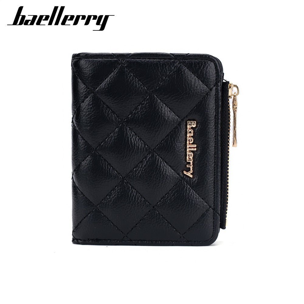 Women's Short Multiple Slots Korean Versatile Zipper Ladies Wallets