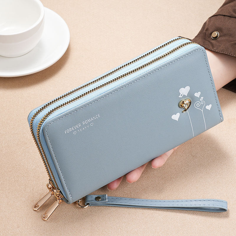 Women's Long Clutch Mobile Multifunctional Zipper Ladies Wallets