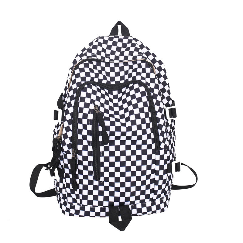 Women's Style Retro Classic Plaid Fashion Personal Backpacks