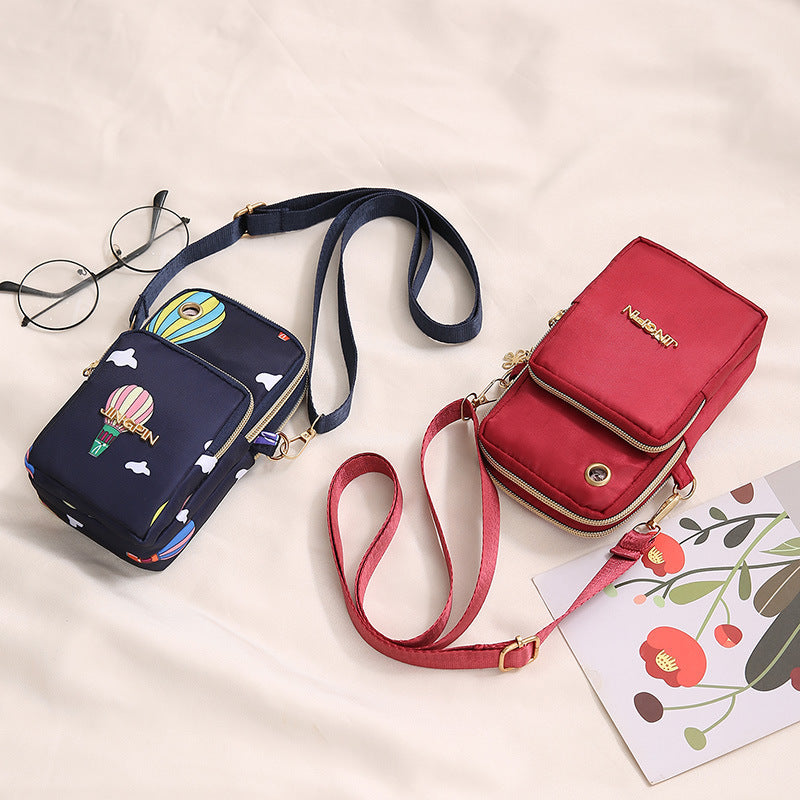 Women's Nylon Cloth Mobile Running Oxford For Phone Bags